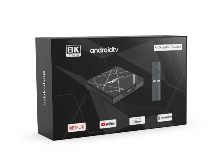 📺 TV BOX TX9 PRO 8GB RAM + 128GB ANDROID TV 8K WIFI DUAL BAND