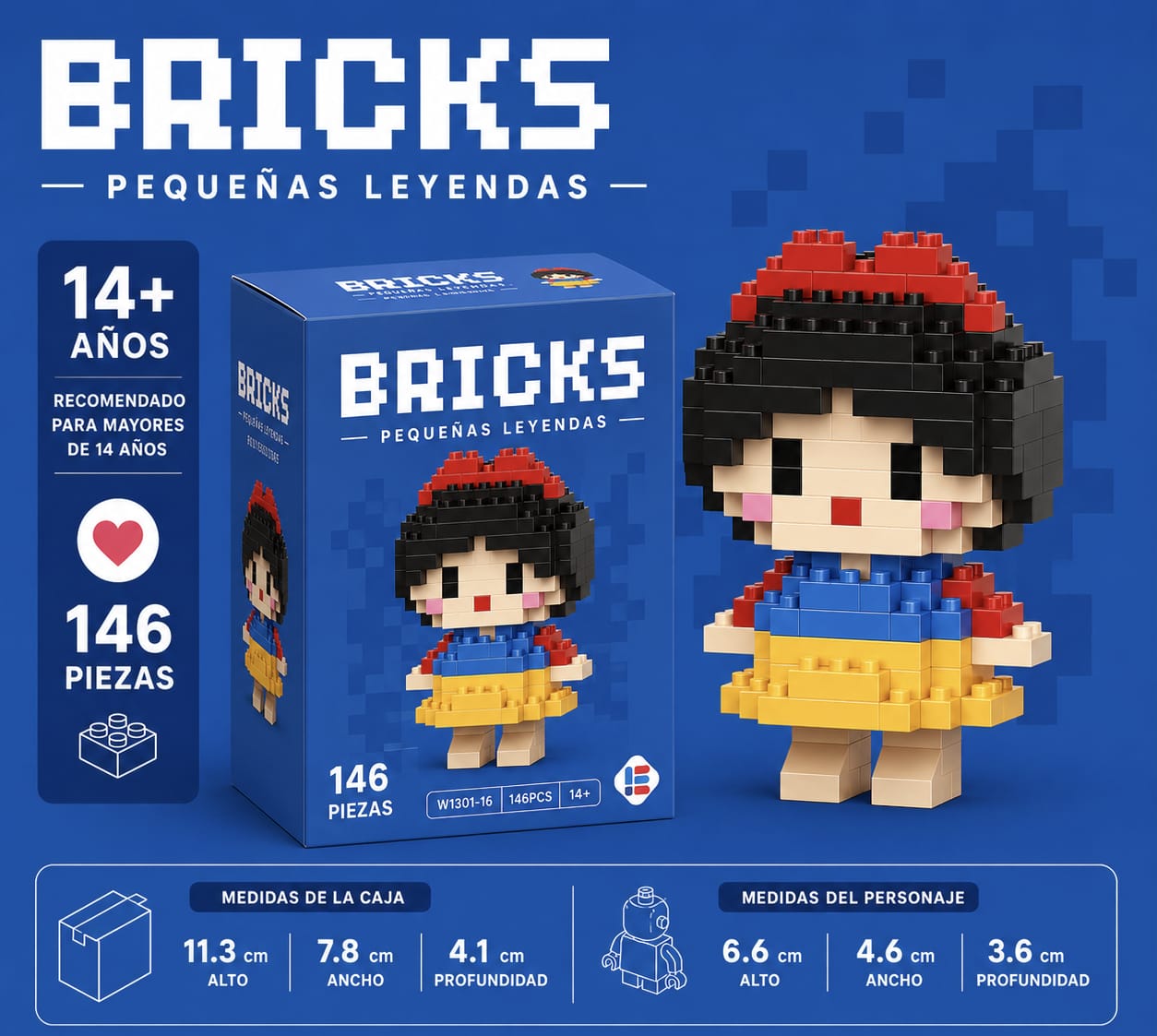BRICKS PEQUEÑAS LEYENDAS – BLOQUES DE CONSTRUCCIÓN COLECCIONABLES