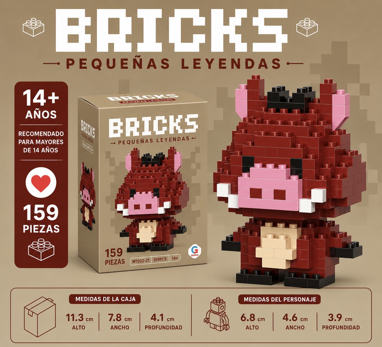 BRICKS PEQUEÑAS LEYENDAS – BLOQUES DE CONSTRUCCIÓN COLECCIONABLES
