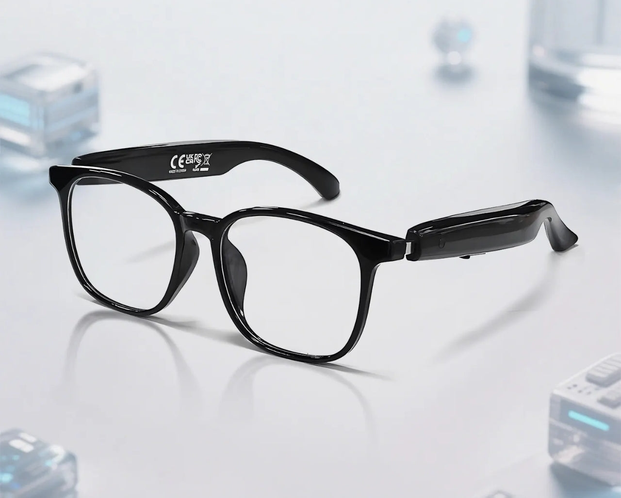 Smart Glasses F19 | Gafas IA con Traducción de +100 Idiomas, Música y Llamadas