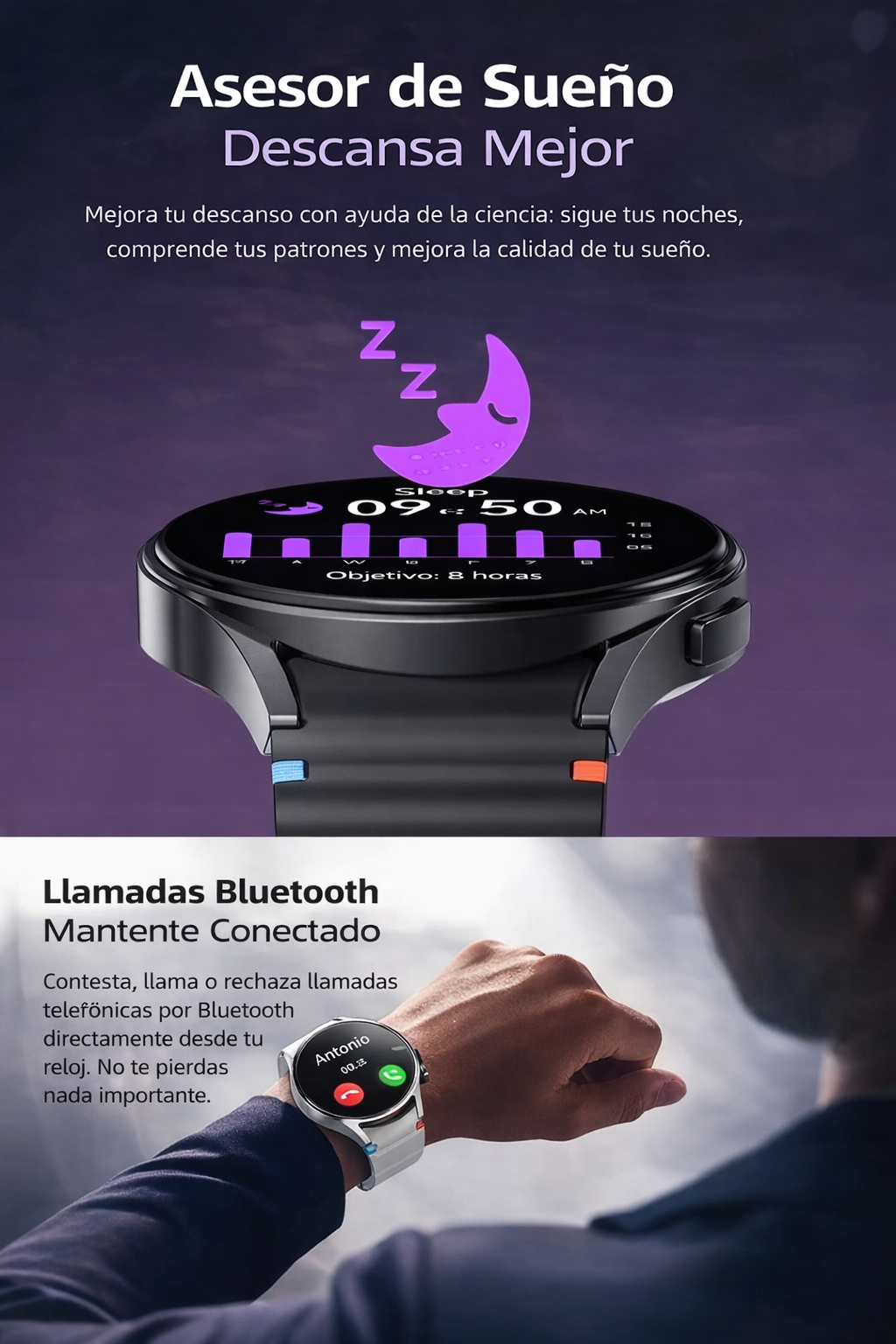SMARTWATCH WATCH 7 MAX BLUETOOTH IP68 PANTALLA HD MONITOR SALUD DEPORTE LLAMADAS