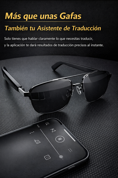 GAFAS INTELIGENTES CON TRADUCCIÓN IA SG-11 PRO BLUETOOTH – TRADUCTOR EN TIEMPO REAL Y AUDIO OPEN-EAR