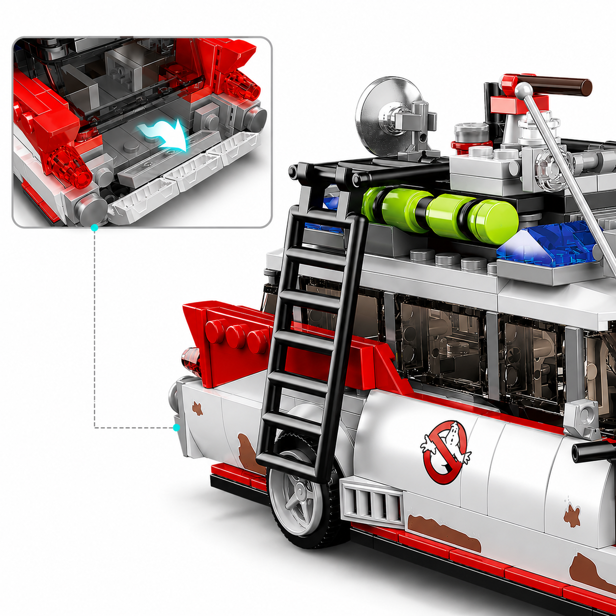 BLOQUES DE CONSTRUCCIÓN GHOSTBUSTERS - 603 PIEZAS – MODELO CLÁSICO COLECCIONABLE 8+