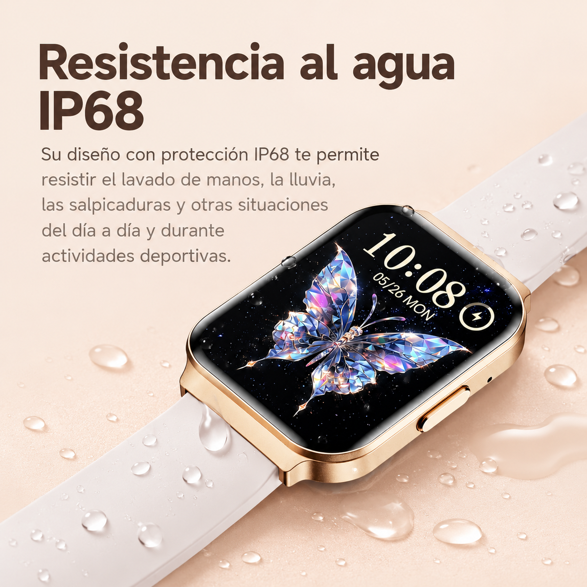 SMARTWATCH VALDUS VS18 CON LLAMADAS BLUETOOTH, PANTALLA TÁCTIL HD DE 1,75” Y MONITOR DE ACTIVIDAD IP68