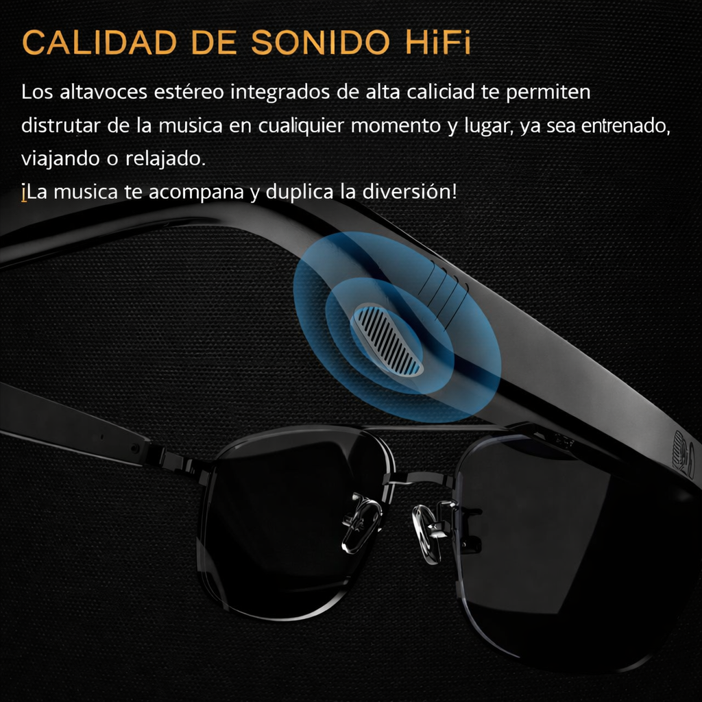 GAFAS INTELIGENTES CON TRADUCCIÓN IA SG-11 PRO BLUETOOTH – TRADUCTOR EN TIEMPO REAL Y AUDIO OPEN-EAR