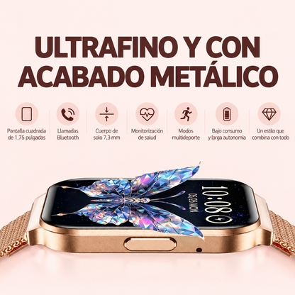 SMARTWATCH VALDUS VS18 CON LLAMADAS BLUETOOTH, PANTALLA TÁCTIL HD DE 1,75” Y MONITOR DE ACTIVIDAD IP68