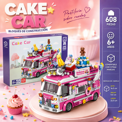 BLOQUES DE CONSTRUCCION CAKE CAR  | 608 PIEZAS
