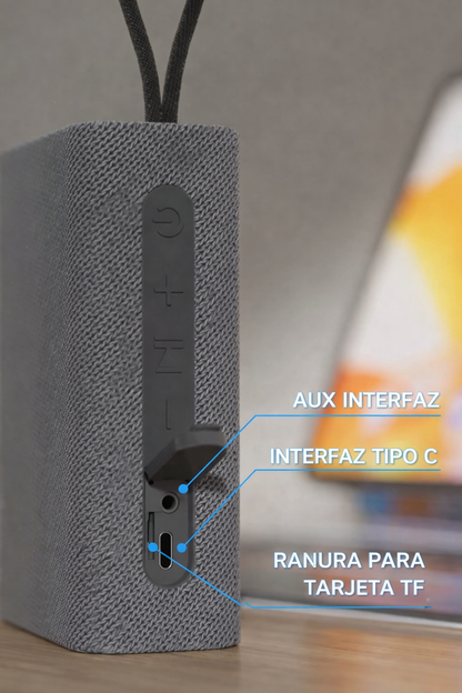 ALTAVOZ BLUETOOTH PORTÁTIL 03C – 10W, IPX5, RGB, TF Y AUX MINI JACK