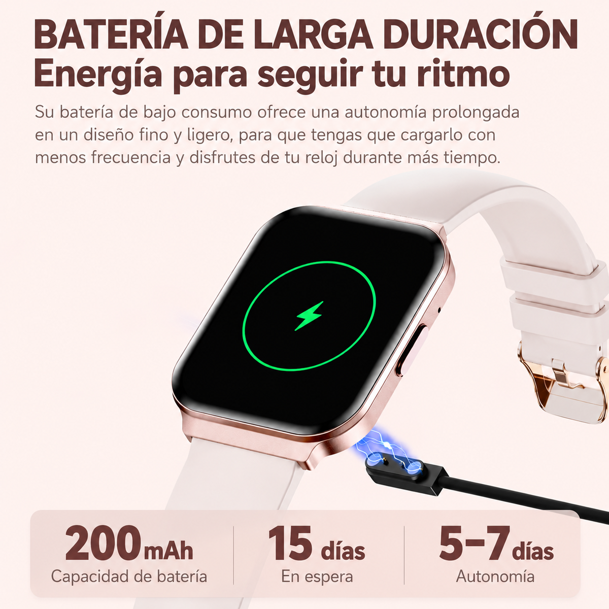 SMARTWATCH VALDUS VS18 CON LLAMADAS BLUETOOTH, PANTALLA TÁCTIL HD DE 1,75” Y MONITOR DE ACTIVIDAD IP68