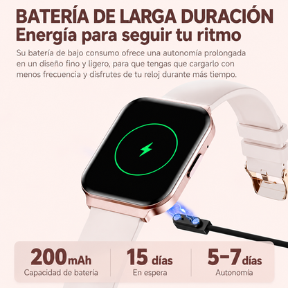 SMARTWATCH VALDUS VS18 CON LLAMADAS BLUETOOTH, PANTALLA TÁCTIL HD DE 1,75” Y MONITOR DE ACTIVIDAD IP68