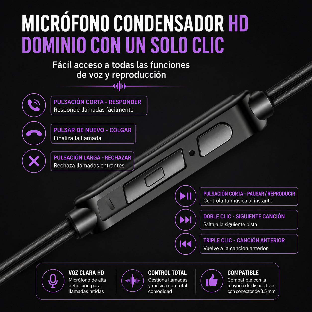 🎧 AURICULARES GAMING QKZ-AK6 HI-RES CON MICRÓFONO HD – SONIDO INMERSIVO Y GRAVES POTENTES