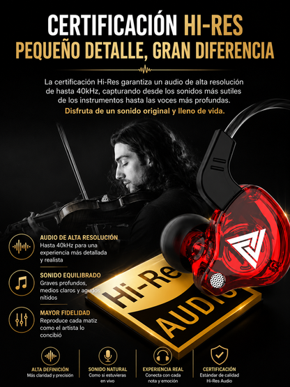 🎧 AURICULARES GAMING QKZ-AK6 HI-RES CON MICRÓFONO HD – SONIDO INMERSIVO Y GRAVES POTENTES