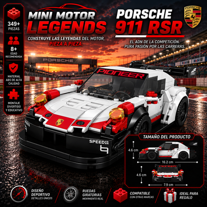 BLOQUES DE CONSTRUCCIÓN MINI MOTOR LEGEND | COLECCIÓN DE VEHÍCULOS DEPORTIVOS Y CLÁSICOS