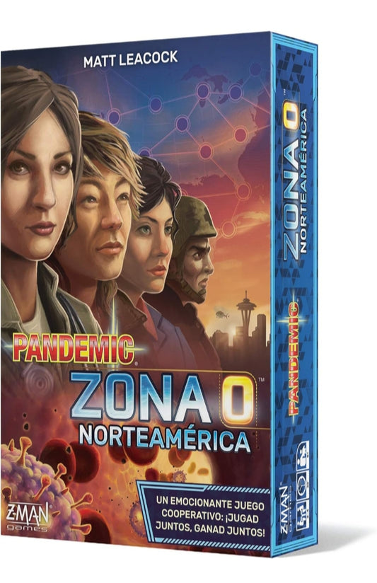 PANDEMIC ZONA 0 NORTEAMÉRICA – JUEGO DE MESA COOPERATIVO RÁPIDO DE ESTRATEGIA Y SUPERVIVENCIA