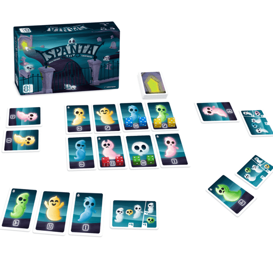 SPANTA – JUEGO DE MESA DE FANTASMAS CON CARTAS Y DADOS PARA 2-4 JUGADORES