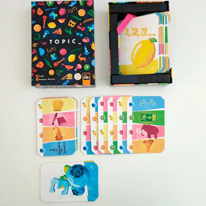 TOPIC – JUEGO DE MESA DE PALABRAS, RAPIDEZ Y RISA ASEGURADA