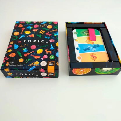 TOPIC – JUEGO DE MESA DE PALABRAS, RAPIDEZ Y RISA ASEGURADA